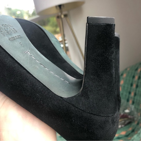 EILEEN FISHER - Suede Block Heel black Pump -like new- - Picture 12 of 12